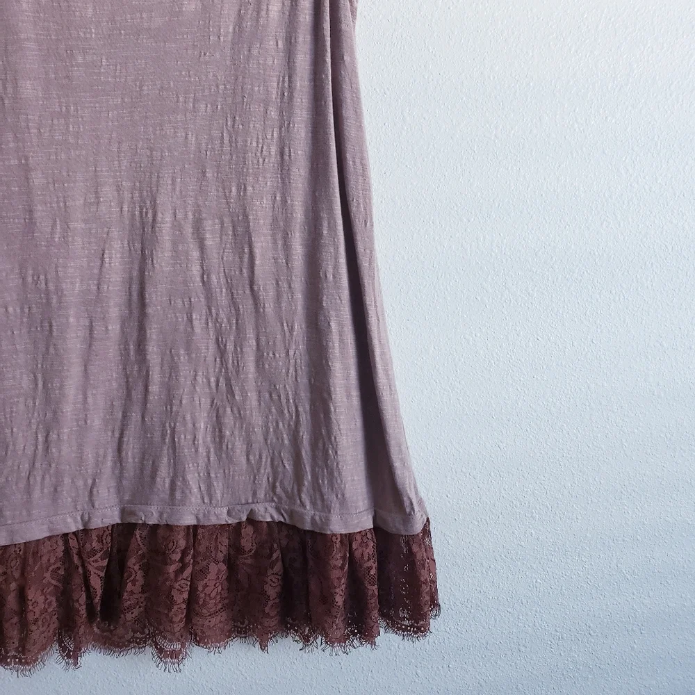 LOGO by Lori Goldstein Floral Lace Sleeveless Tank Top - Picture 6 of 7